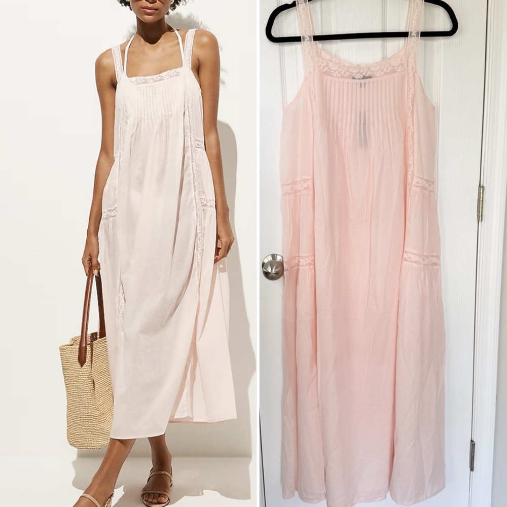 J.Crew Cotton Voile Lace-Trim Sundress in Windy Blossom  NWT Size Small